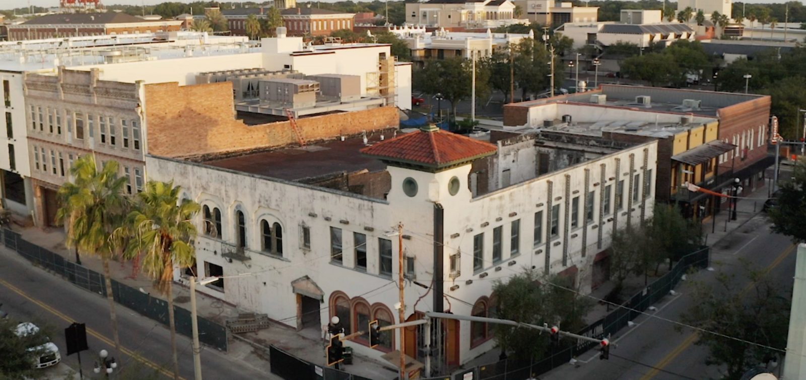 Exterior view of renovations at our Ybor City Tampa hotel