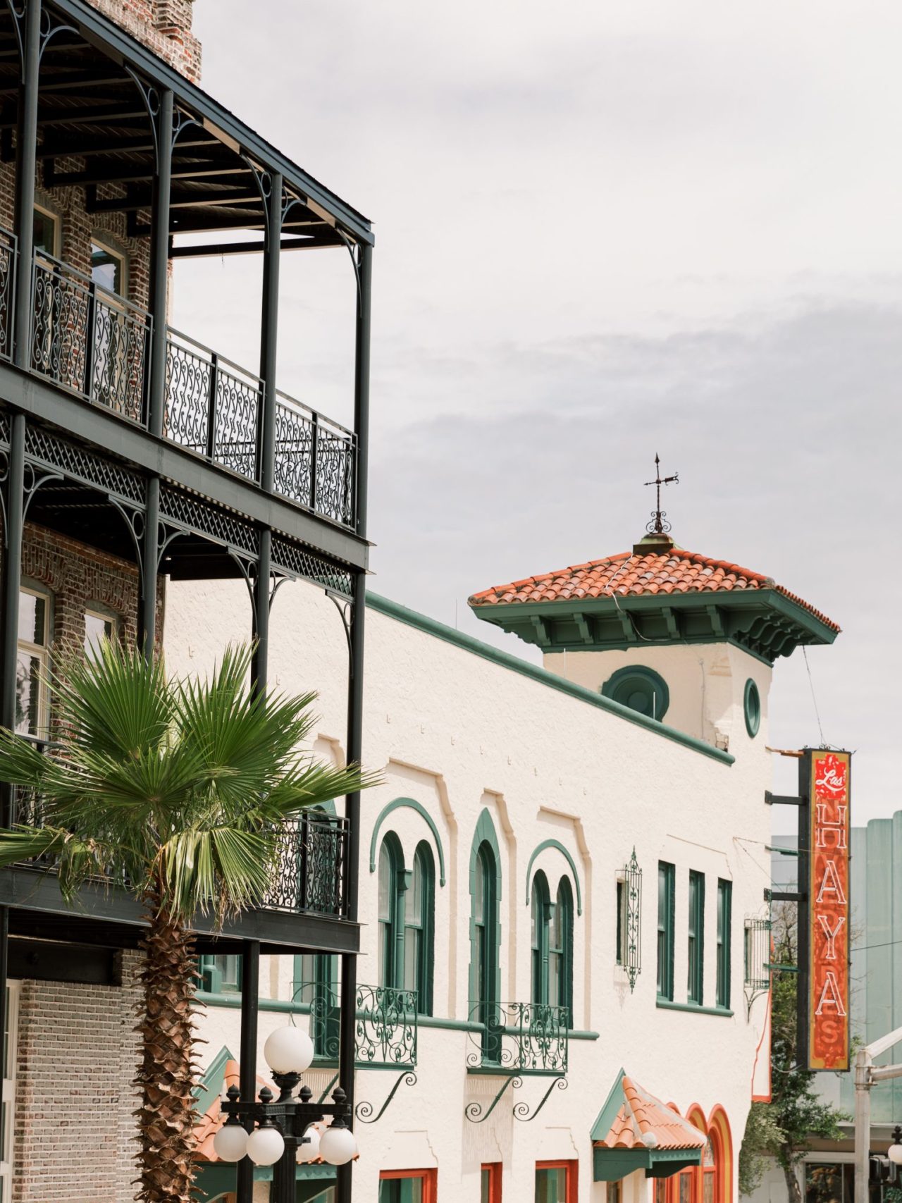 Exterior and sign for Hotel Haya, our Ybor City boutique hotel